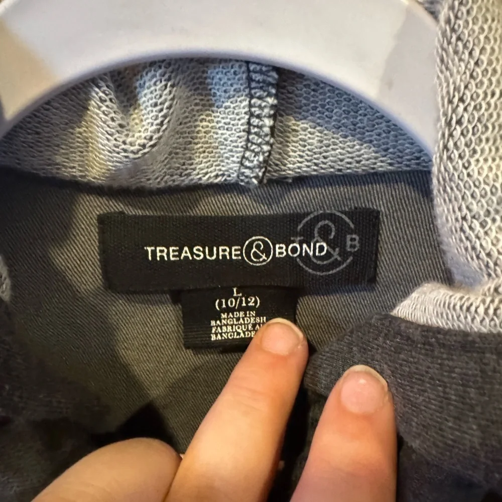 Treasure & Bond Gray Lightweight Shirt Jacket